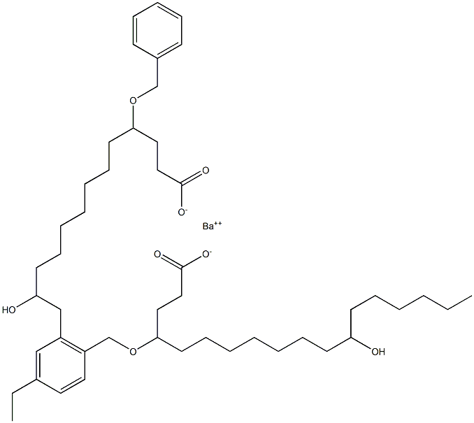 Bis(4-benzyloxy-12-hydroxystearic acid)barium salt,,结构式