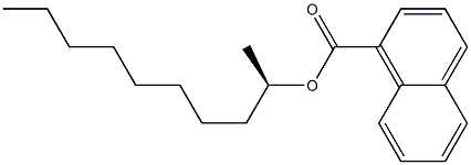 (-)-1-ナフタレンカルボン酸[(R)-1-メチルノニル] 化学構造式