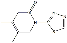 2-(1,3,4-Thiadiazol-2-yl)-4,5-dimethyl-3,6-dihydro-2H-1,2-thiazine 1-oxide,,结构式
