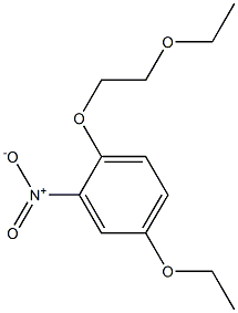 1-エトキシ-4-(2-エトキシエトキシ)-3-ニトロベンゼン 化学構造式