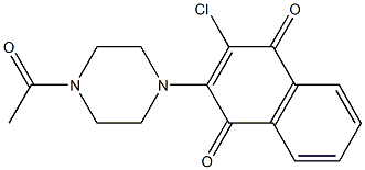 3-Chloro-2-[4-acetylpiperazino]-1,4-naphthoquinone