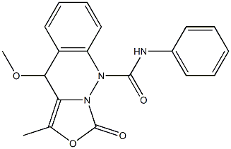 3-Methyl-4-methoxy-9-phenylcarbamoyl-4,9-dihydro-9,9a-diaza-1H-naphtho[2,3-c]furan-1-one