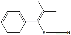 2-Methyl-1-phenyl-1-propenyl thiocyanate|