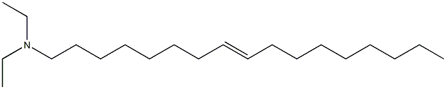 N,N-ジエチル-8-ヘプタデセン-1-アミン 化学構造式