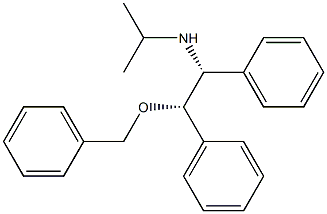 (1R,2S)-1,2-Diphenyl-N-isopropyl-2-benzyloxyethan-1-amine Struktur