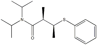 (2R,3S)-N,N-Diisopropyl-3-(phenylthio)-2-methylbutanamide Struktur