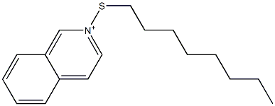 2-Octylthioisoquinolinium Structure
