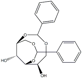 1-O,4-O:2-O,6-O-Dibenzylidene-D-glucitol 结构式