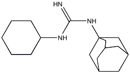 1-Cyclohexyl-3-(1-adamantyl)guanidine,,结构式