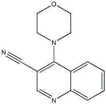 3-Cyano-4-morpholinoquinoline,,结构式