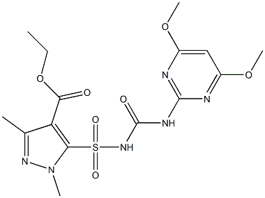  1,3-Dimethyl-5-[[3-(4,6-dimethoxypyrimidin-2-yl)ureido]sulfonyl]-1H-pyrazole-4-carboxylic acid ethyl ester