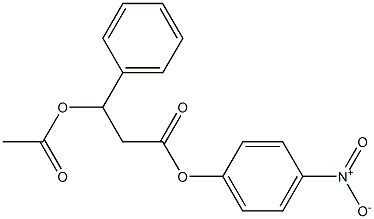 3-Acetyloxy-3-phenylpropionic acid 4-nitrophenyl ester Structure