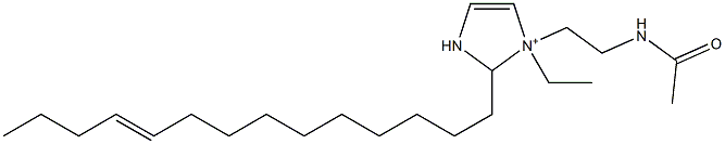 1-[2-(Acetylamino)ethyl]-1-ethyl-2-(10-tetradecenyl)-4-imidazoline-1-ium Structure