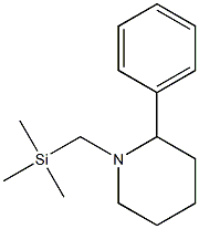 1-(Trimethylsilylmethyl)-2-phenylpiperidine Structure