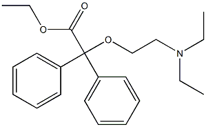 (2-Diethylaminoethoxy)diphenylacetic acid ethyl ester Structure