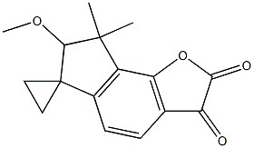 2,3-Dihydro-3,3-dimethyl-2-methoxyoxalyloxyspiro[1H-indene-1,1'-cyclopropane] Struktur