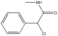 α-クロロ-N-メチルベンゼンアセトアミド 化学構造式