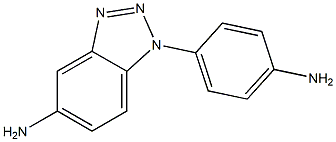 1-(4-アミノフェニル)-5-アミノ-1H-ベンゾトリアゾール 化学構造式