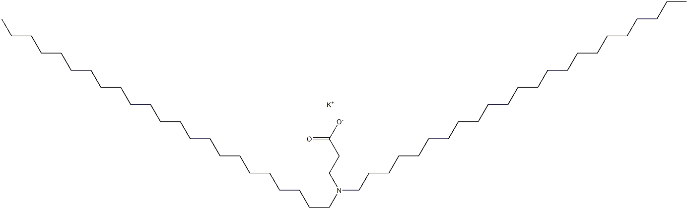 3-(ジトリコシルアミノ)プロパン酸カリウム 化学構造式