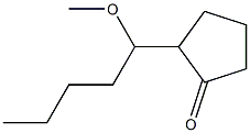 2-(1-Methoxypentyl)cyclopentanone,,结构式