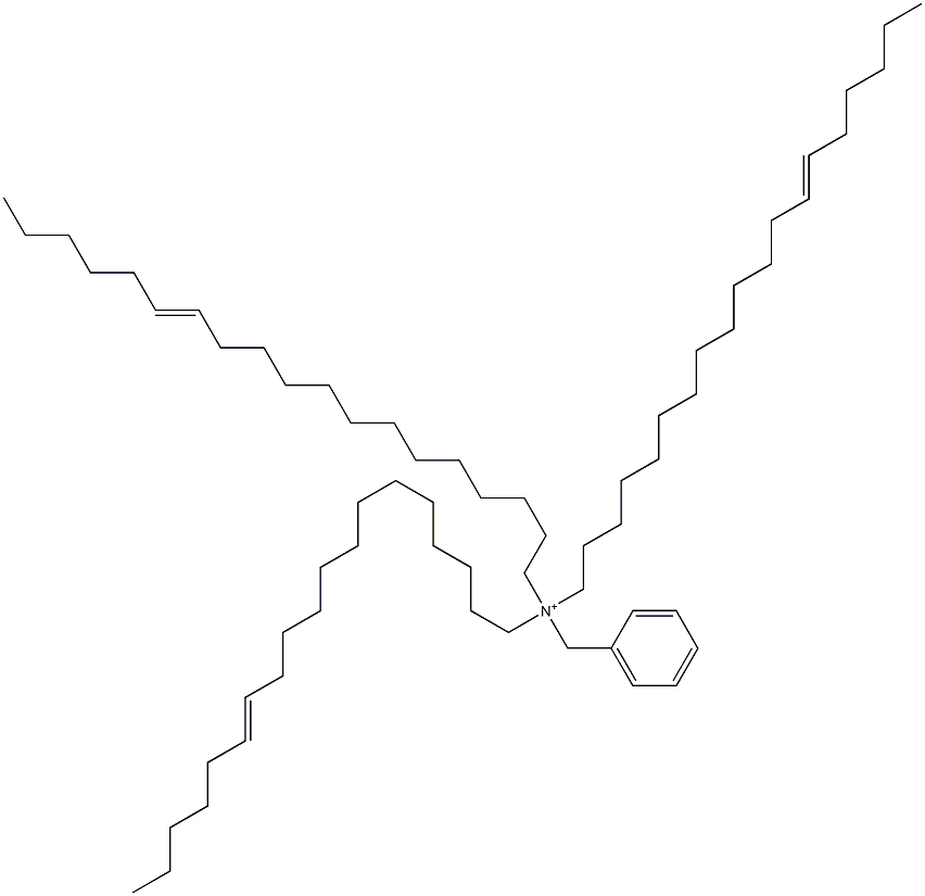 Tri(13-nonadecenyl)benzylaminium Structure