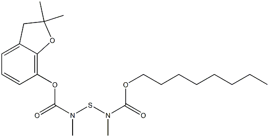 2,3-Dihydro-2,2-dimethyl-7-[N-(N-methyl-N-octyloxycarbonylaminothio)-N-methylcarbamoyloxy]benzofuran