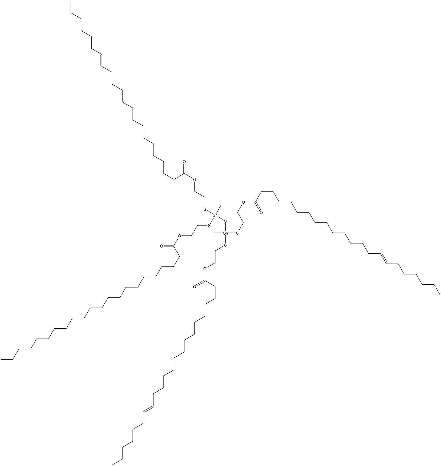  Bis[methylbis[[2-(14-henicosenylcarbonyloxy)ethyl]thio]stannyl] sulfide