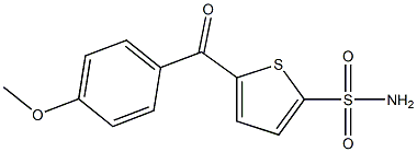 5-(4-Methoxybenzoyl)thiophene-2-sulfonamide Structure