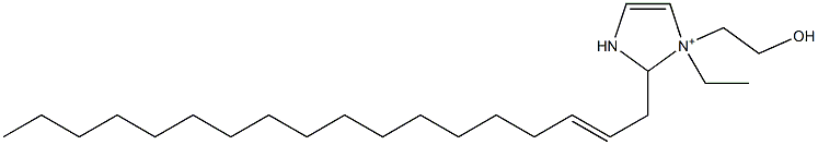 1-Ethyl-1-(2-hydroxyethyl)-2-(2-octadecenyl)-4-imidazoline-1-ium Structure