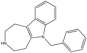 6-Benzyl-1,2,3,4,5,6-hexahydroazepino[4,5-b]indole Structure