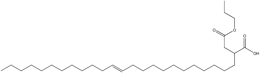 2-(12-テトラコセニル)こはく酸1-水素4-プロピル 化学構造式