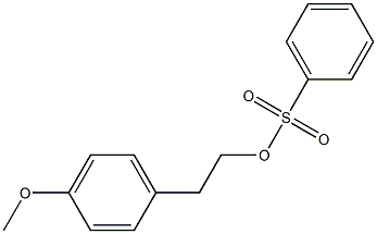 Benzenesulfonic acid 4-methoxyphenethyl ester Structure