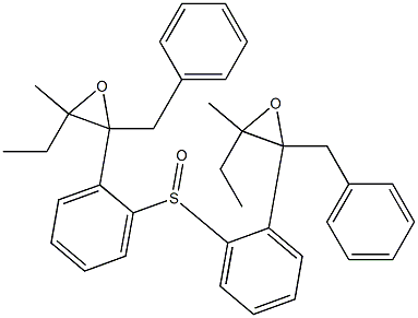 (2-Benzyl-3-ethyl-3-methyloxiranyl)phenyl sulfoxide Structure