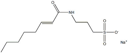 3-(2-Octenoylamino)-1-propanesulfonic acid sodium salt,,结构式