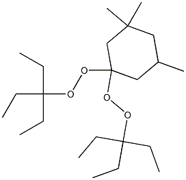 3,3,5-Trimethyl-1,1-bis(1,1-diethylpropylperoxy)cyclohexane 结构式