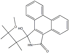 2,3-Dihydro-3-(2,3-dimethyl-3-methoxybutan-2-yl)-3-hydroxy-1H-dibenz[e,g]isoindol-1-one Struktur