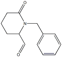 1-ベンジル-6-オキソピペリジン-2-カルボアルデヒド 化学構造式