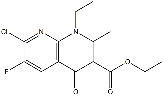 7-Chloro-1-ethyl-6-fluoro-1,2,3,4-tetrahydro-2-methyl-4-oxo-1,8-naphthyridine-3-carboxylic acid ethyl ester|