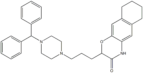 2-[3-[4-(Diphenylmethyl)piperazin-1-yl]propyl]-6,7,8,9-tetrahydro-2H-naphth[2,3-b][1,4]oxazin-3(4H)-one|