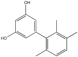 5-(2,3,6-Trimethylphenyl)benzene-1,3-diol Structure