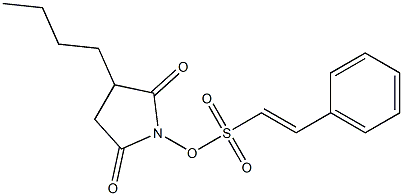  (E)-2-Phenylethenesulfonic acid 2,5-dioxo-3-butyl-1-pyrrolidinyl ester