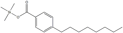 4-Octylbenzoic acid trimethylsilyl ester Structure