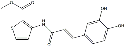 3-[(E)-3-(3,4-Dihydroxyphenyl)acryloylamino]thiophene-2-carboxylic acid methyl ester