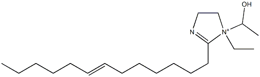 1-Ethyl-1-(1-hydroxyethyl)-2-(7-tridecenyl)-2-imidazoline-1-ium Structure