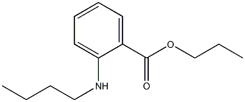 o-(Butylamino)benzoic acid propyl ester,,结构式