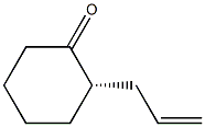 [2S,(-)]-2-(2-Propenyl)cyclohexan-1-one Structure