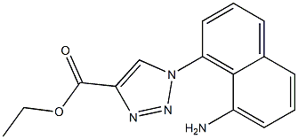 1-(8-Amino-1-naphtyl)-1H-1,2,3-triazole-4-carboxylic acid ethyl ester Structure