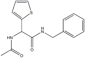 2-Acetylamino-2-(2-thienyl)-N-benzylacetamide Structure