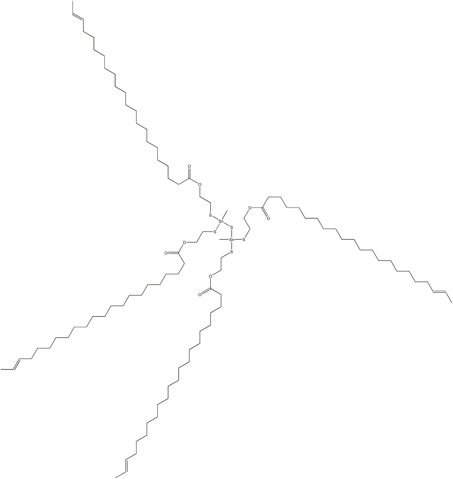  Bis[methylbis[[2-(19-henicosenylcarbonyloxy)ethyl]thio]stannyl] sulfide