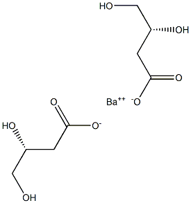 Bis[[R,(-)]-3,4-dihydroxybutyric acid] barium salt,,结构式